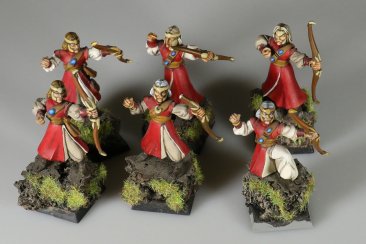 Warhammer Fantasy Battles High Elves Archers Regiment x6 (Painted)
