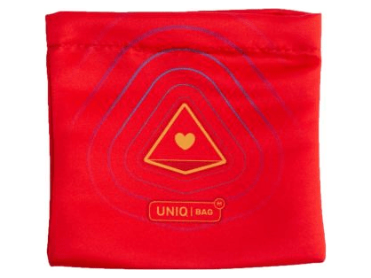 Мешочек Uniqbag 15 MagneticWave (150х150 мм, красный)