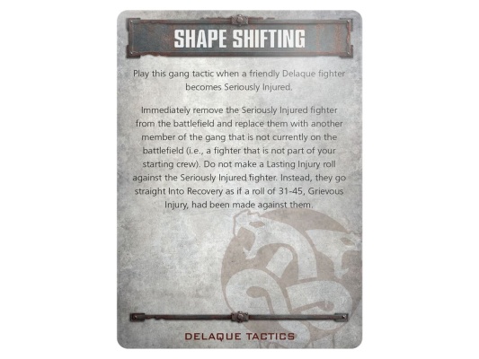 Delaque Gang Tactics Cards (предзаказ 2024, Necromunda)