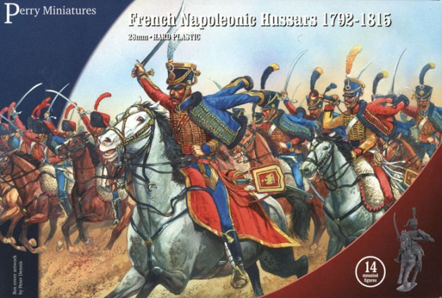 Plastic French Napoleonic Hussars (14 hussars)