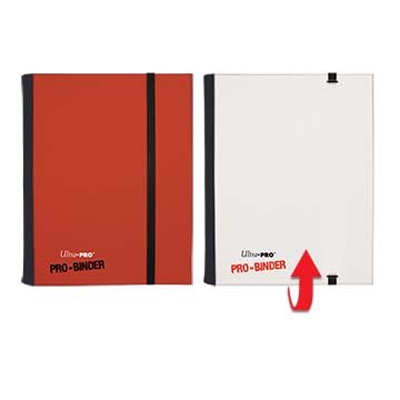 АЛЬБОМ &quot;Ultra-Pro&quot; &quot;PRO-BINDER&quot; (с листами по 2х2 кармашка, для карт в протекторах): красно-белый