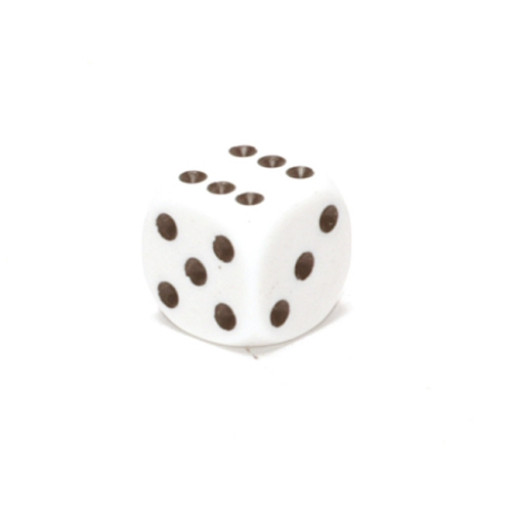 D6 Dice - White 12mm (поштучно)