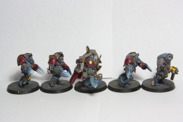 Warhammer 40k Space Wolves Wolf Guard Terminators x5 (Painted)