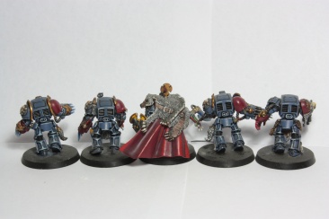 Warhammer 40k Space Wolves Wolf Guard Terminators x5 (Painted)