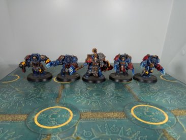 Warhammer 40k Space Wolves Wolf Guard Terminators x5 (Painted)