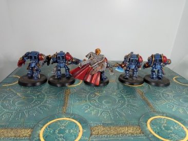 Warhammer 40k Space Wolves Wolf Guard Terminators x5 (Painted)