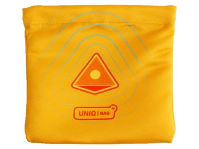 Мешочек Uniqbag 15 MagneticWave (150х150 мм, жёлтый)
