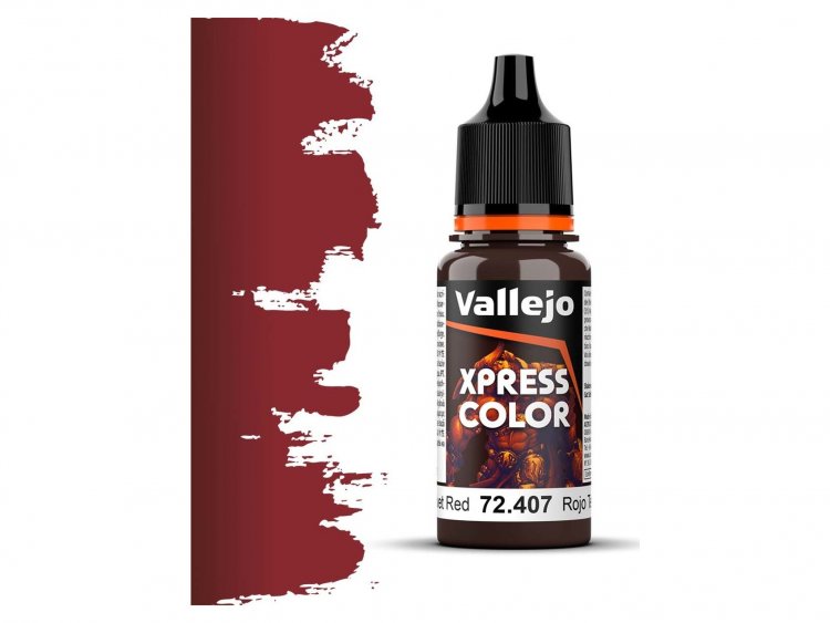 Краска Vallejo Xpress Color: Velvet Red 72.407