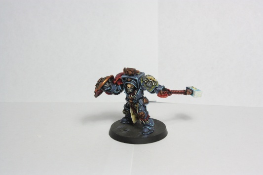 Warhammer 40k Space Wolves Arjac Rockfist, The Anvil of Fenris (Painted)