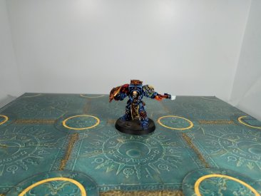 Warhammer 40k Space Wolves Arjac Rockfist, The Anvil of Fenris (Painted)
