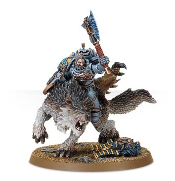 Wolf Lord on Thunderwolf (предзаказ, GW Direct, Space Wolves, Warhammer 40k)