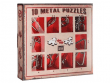 Набор головоломок 10 Metal Puzzles, красный