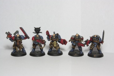 Warhammer 40k Space Wolves Scout Squad x5 - Painted