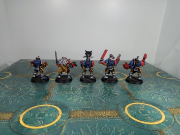 Warhammer 40k Space Wolves Scout Squad x5 - Painted