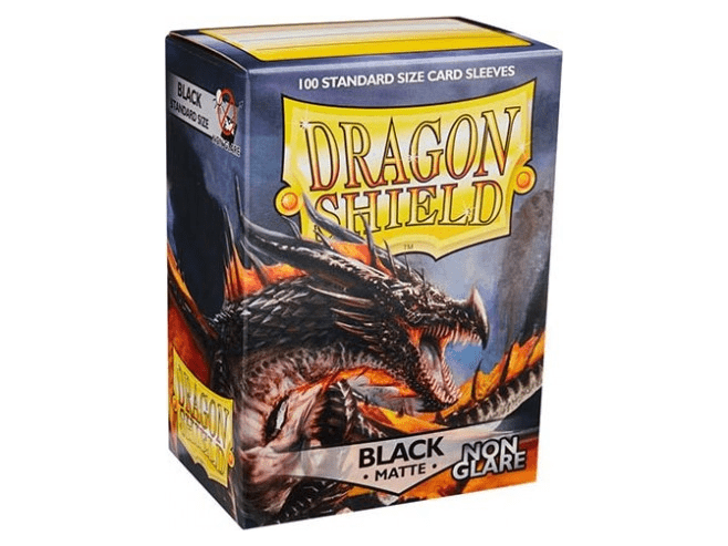 Протекторы Dragon Shield Non-Glare (100 шт., 63х88 мм): матовые чёрные