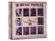 Набор головоломок 10 Metal Puzzles, фиолетовый