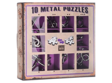 Набор головоломок 10 Metal Puzzles, фиолетовый
