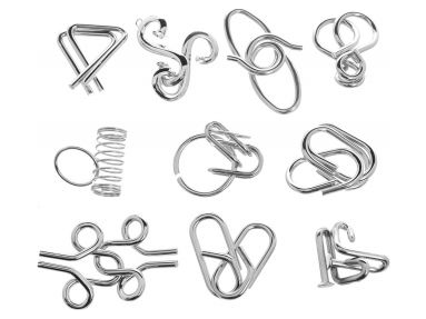 Настольная игра Набор головоломок 10 Metal Puzzles, фиолетовый