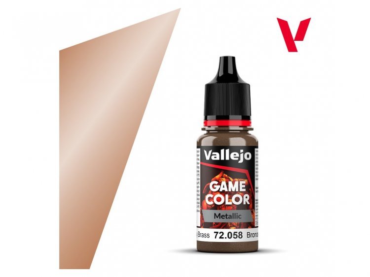 Краска Vallejo Game Color: Brassy Brass 72.058