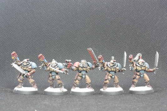 Warhammer 40k Space Wolves Scout Squad x5 (Painted)