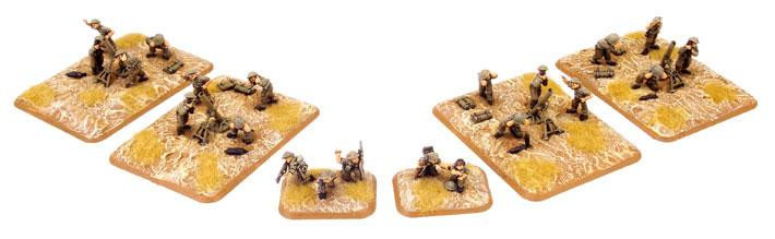 Heavy Mortar Platoon, Italy, with 2 sections