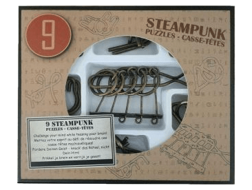 Набор из 9 головоломок Steampunk Puzzles (коричневый)