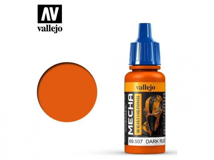 Краска Vallejo Mecha Weathering: Dark Rust Wash 69.507