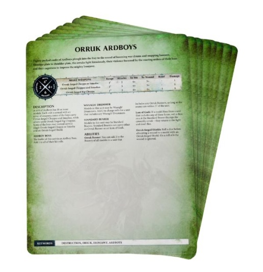 Warscroll Cards: Ironjawz