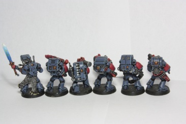 Warhammer 40k Space Wolves Long Fangs x6 (Painted)
