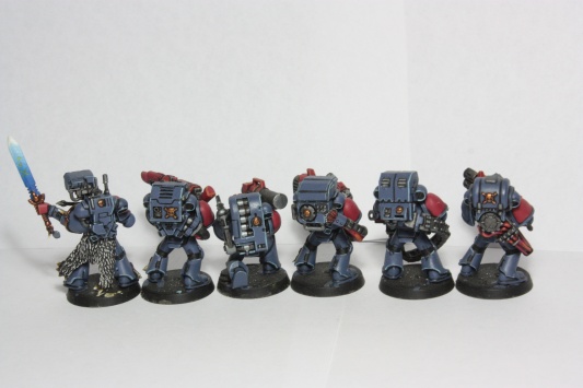Warhammer 40k Space Wolves Long Fangs x6 (Painted)