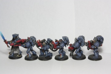 Warhammer 40k Space Wolves Long Fangs x6 (Painted)