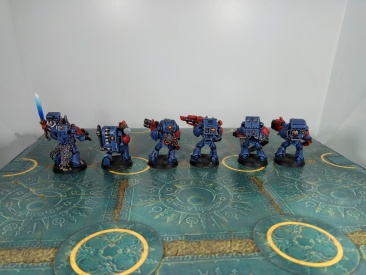 Warhammer 40k Space Wolves Long Fangs x6 (Painted)