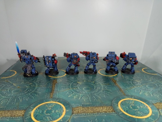 Warhammer 40k Space Wolves Long Fangs x6 (Painted)