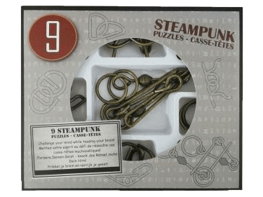 Набор из 9 головоломок Steampunk Puzzles (серый)