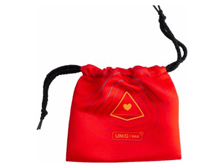 Мешочек Uniqbag 15 StringWave (150х150 мм, красный)