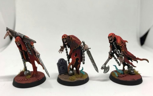 Age of Sigmar Nighthaunt Chainrasp Horde x10 (Painted)