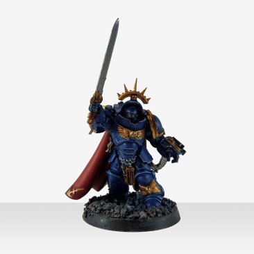 Warhammer 40k Ultramarines Captain in Gravis armour (Pro-Painted)