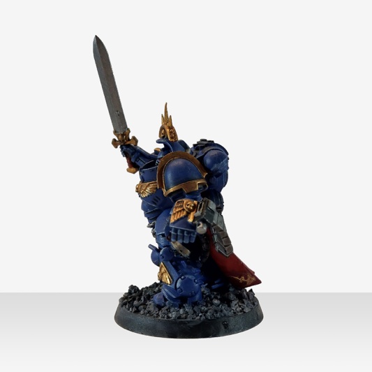 Warhammer 40k Ultramarines Captain in Gravis armour (Pro-Painted)