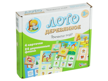 Лото деревянное &quot;Времена года&quot;
