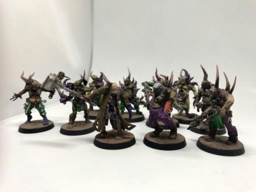 Warhammer 40k Death Guard Poxwalkers x10 (Painted) #2