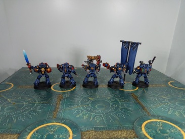 Warhammer 40k Space Wolves Command Squad x5 (Painted)