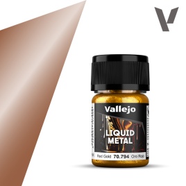 Краска Vallejo Liquid Metal: Red Gold 70.794