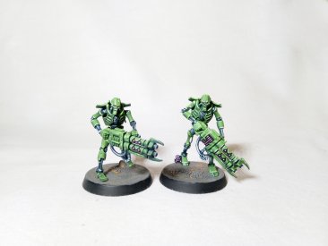 Warhammer 40k Necron Warriors x10 (Pro-Painted Green)