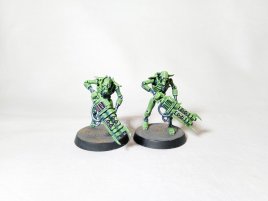 Warhammer 40k Necron Warriors x10 (Pro-Painted Green)