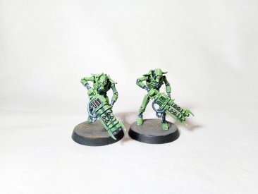 Warhammer 40k Necron Warriors x10 (Pro-Painted Green)