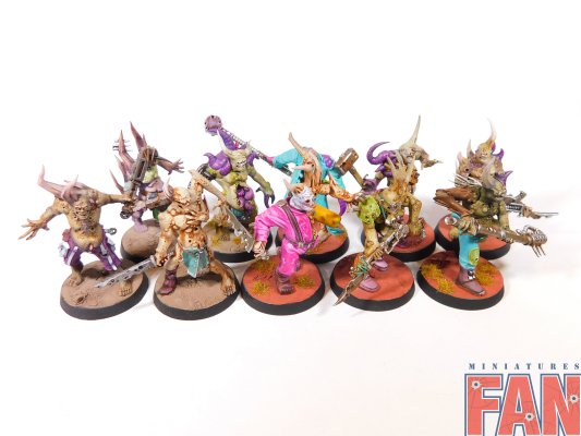 Warhammer 40k Death Guard Poxwalkers x10 (Painted)