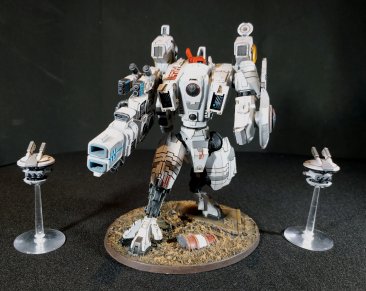 Warhammer 40k Tau Empire XV104 Riptide Battlesuit (Tau Army item №1/9, Pro-Painted)