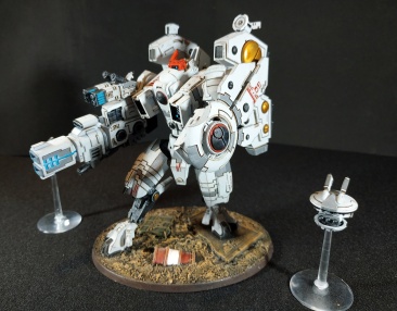 Warhammer 40k Tau Empire XV104 Riptide Battlesuit (Tau Army item №1/9, Pro-Painted)