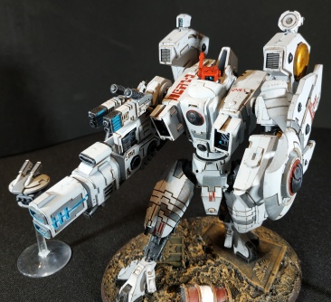 Warhammer 40k Tau Empire XV104 Riptide Battlesuit (Tau Army item №1/9, Pro-Painted)