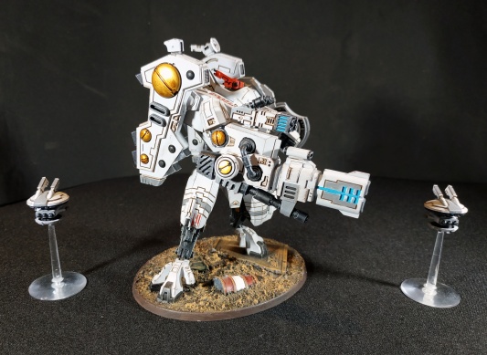 Warhammer 40k Tau Empire XV104 Riptide Battlesuit (Tau Army item №1/9, Pro-Painted)